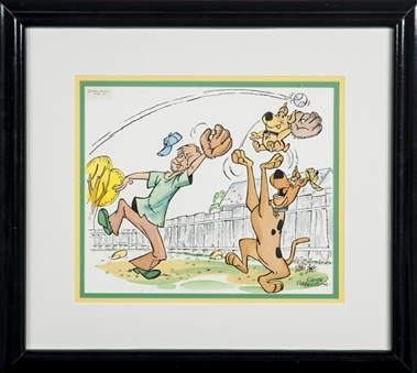 Scooby Doo & Shaggy Watercolor by Gene Hazelton